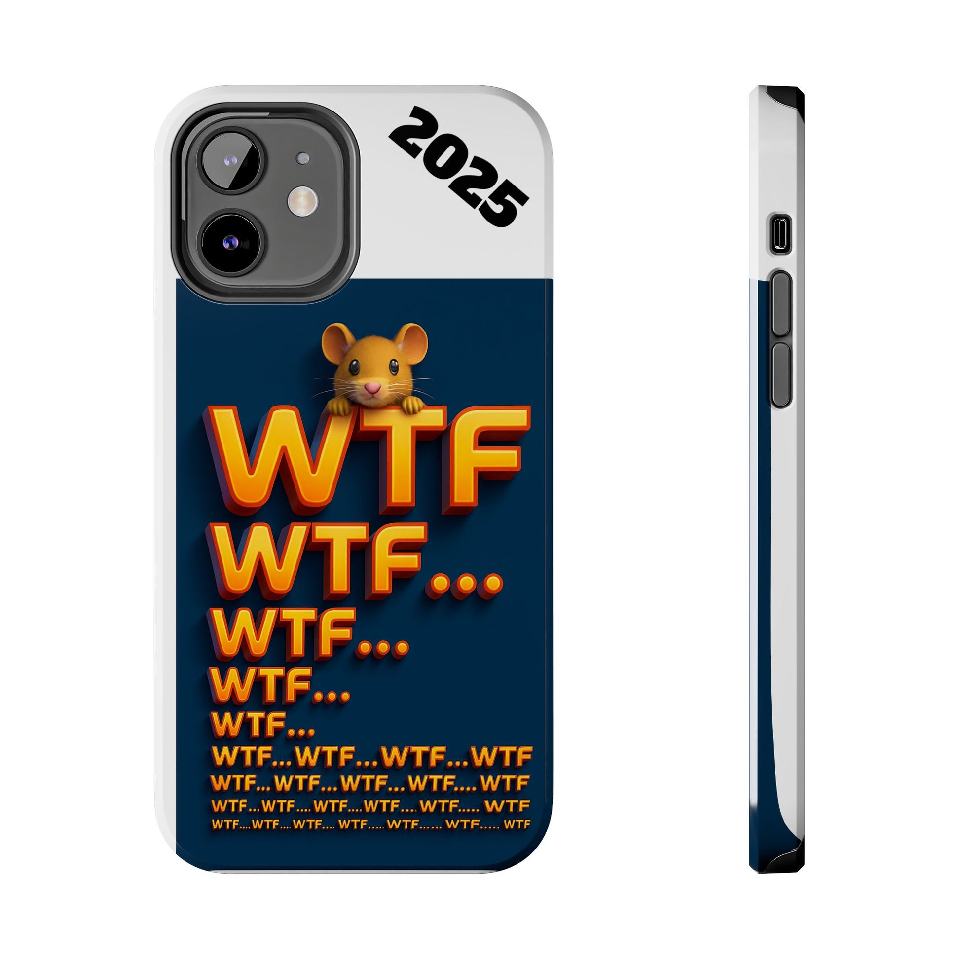 WTF Tough Phone Case by Olga Foreign Design - Fun and Quirky Design for the Playful User