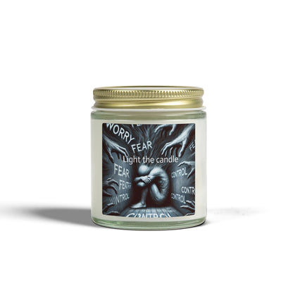 Olga Foreign design Fear Control Scented Candle - Coconut Apricot Wax (4oz & 9oz)