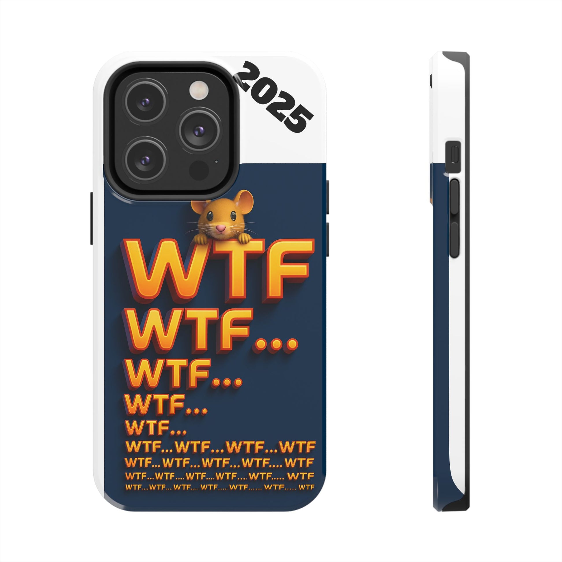 WTF Tough Phone Case by Olga Foreign Design - Fun and Quirky Design for the Playful User