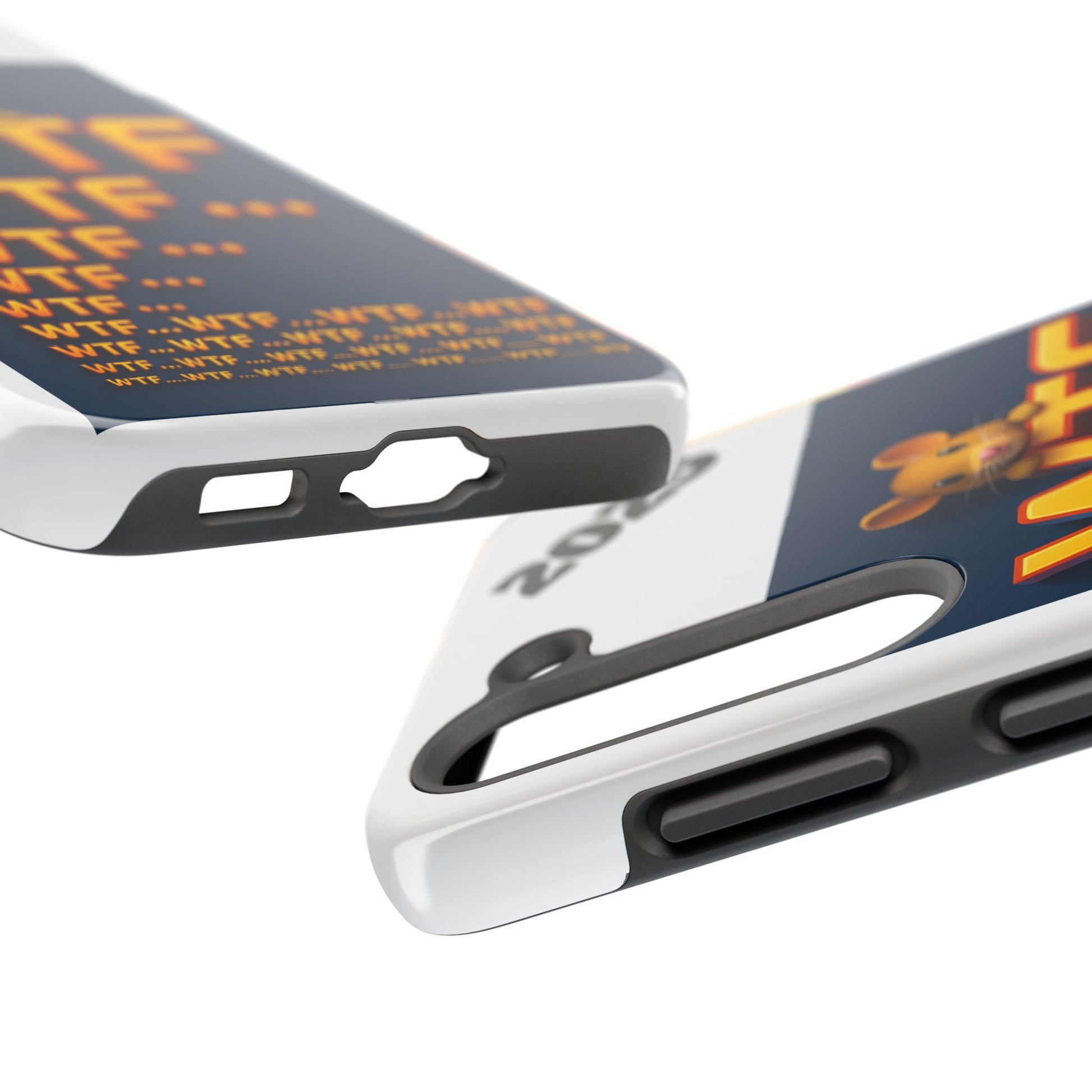 WTF Tough Phone Case by Olga Foreign Design - Fun and Quirky Design for the Playful User