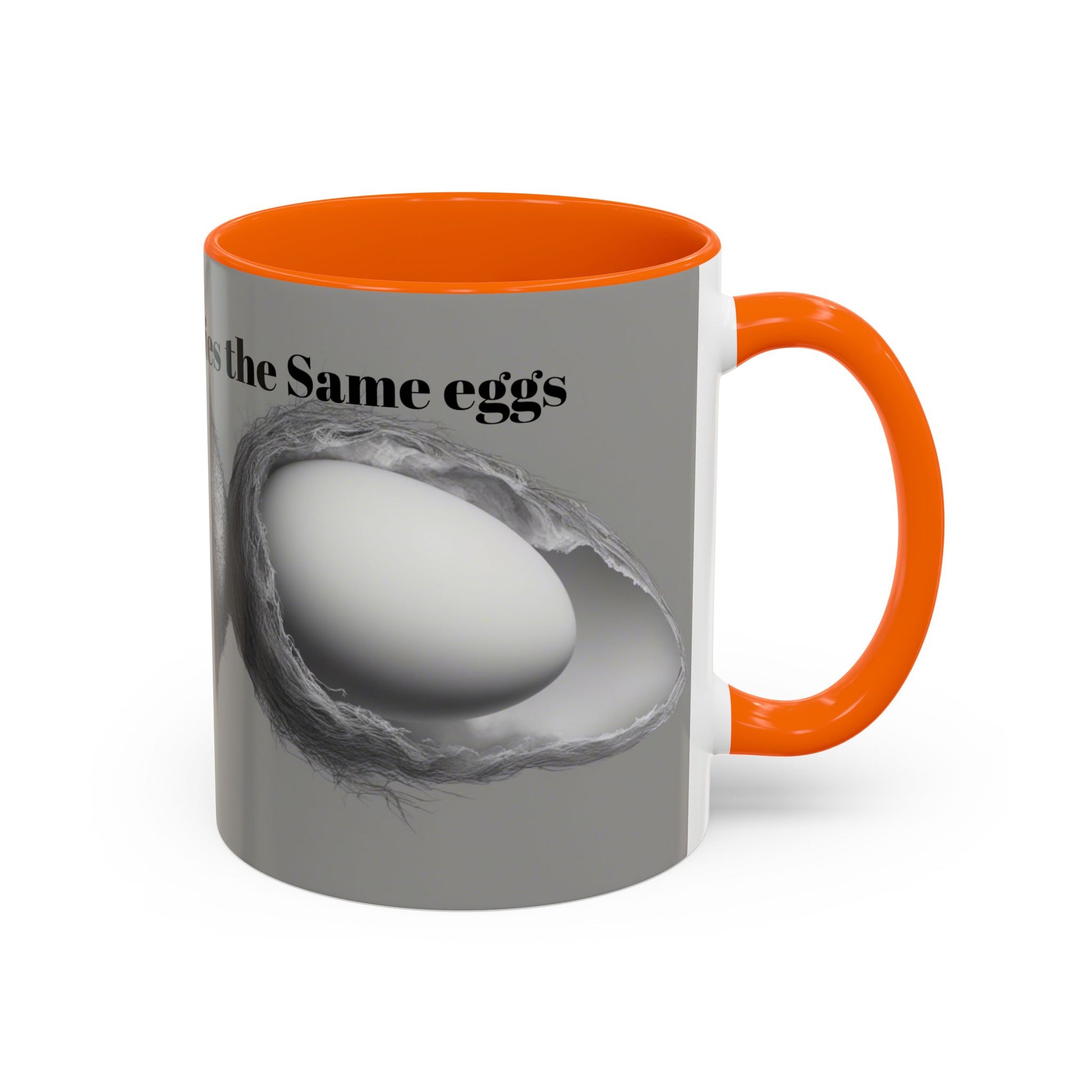 Olga Foreign Design Unique Accent Coffee Mug – "Life Never Carries the Same Eggs"