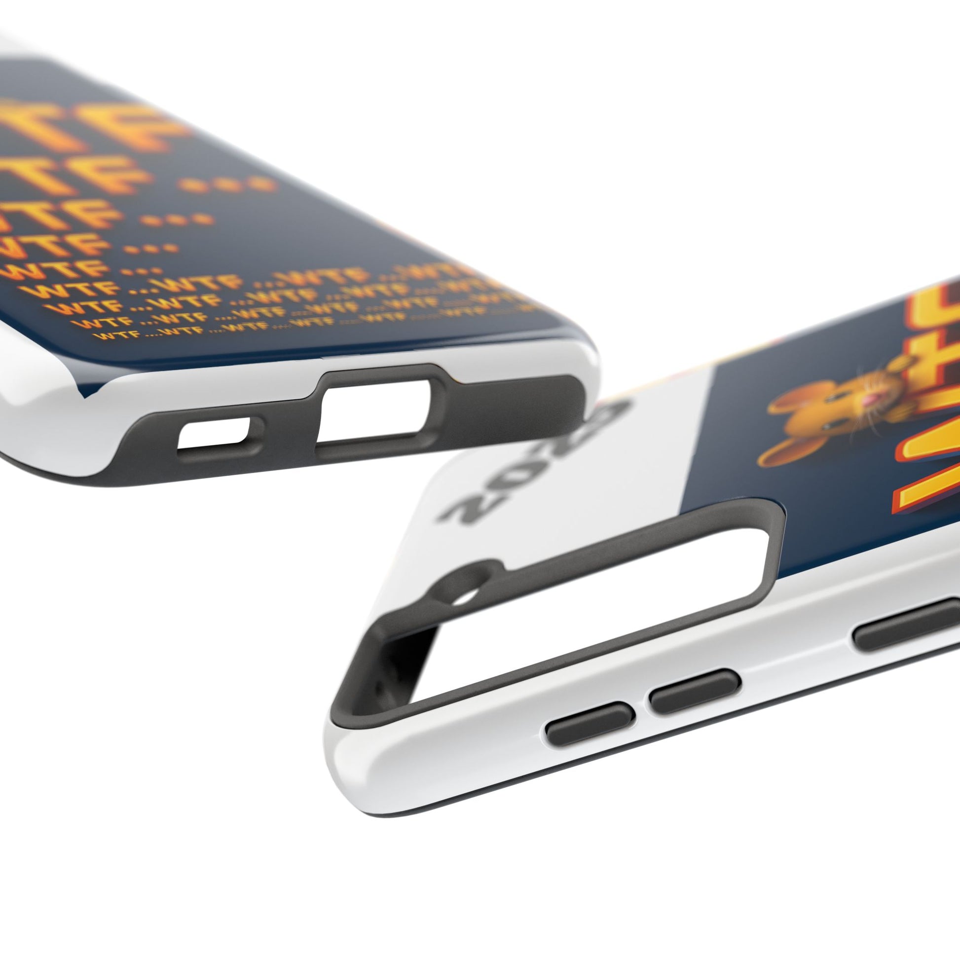 WTF Tough Phone Case by Olga Foreign Design - Fun and Quirky Design for the Playful User