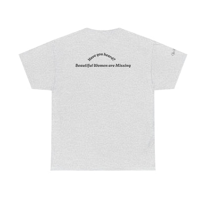 "Missing" by Olga Foreign Tee for Awareness of missing Black and Brown Women