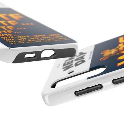 WTF Tough Phone Case by Olga Foreign Design - Fun and Quirky Design for the Playful User