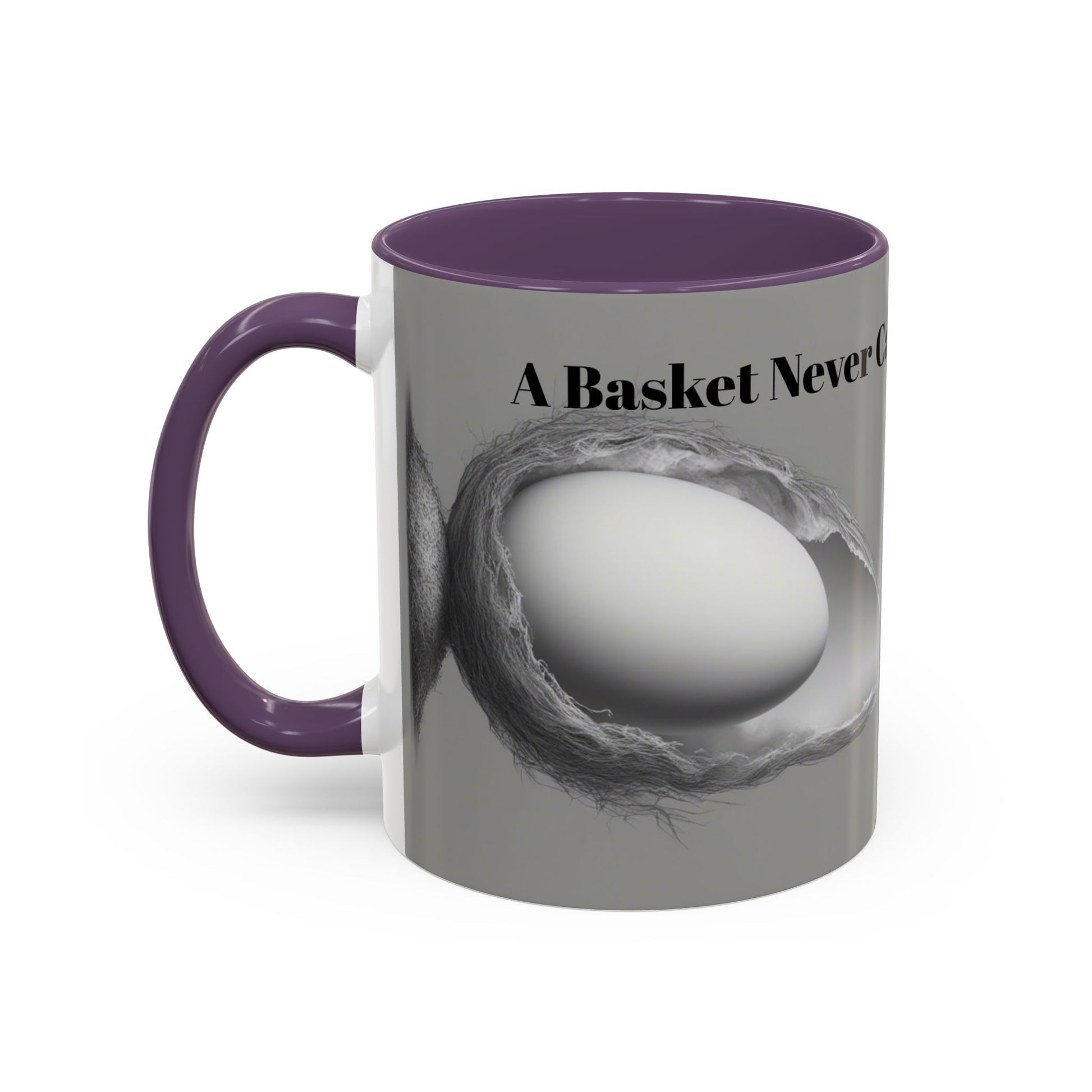 Olga Foreign Design Unique Accent Coffee Mug – "Life Never Carries the Same Eggs"