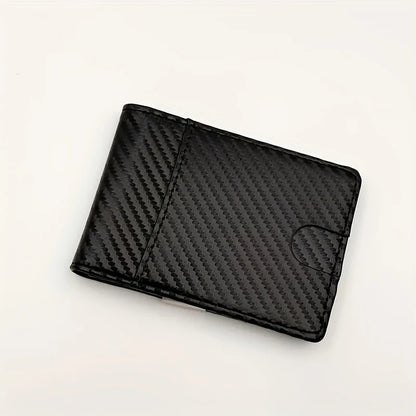 Minimalist Anti-theft RFID Carbon Fiber Men's Dollar Card Holder Portable Ultra-thin Multi-card Slot Wallet Card Holder Business Multi-function Card Holder Card Holder Integrated Wallet