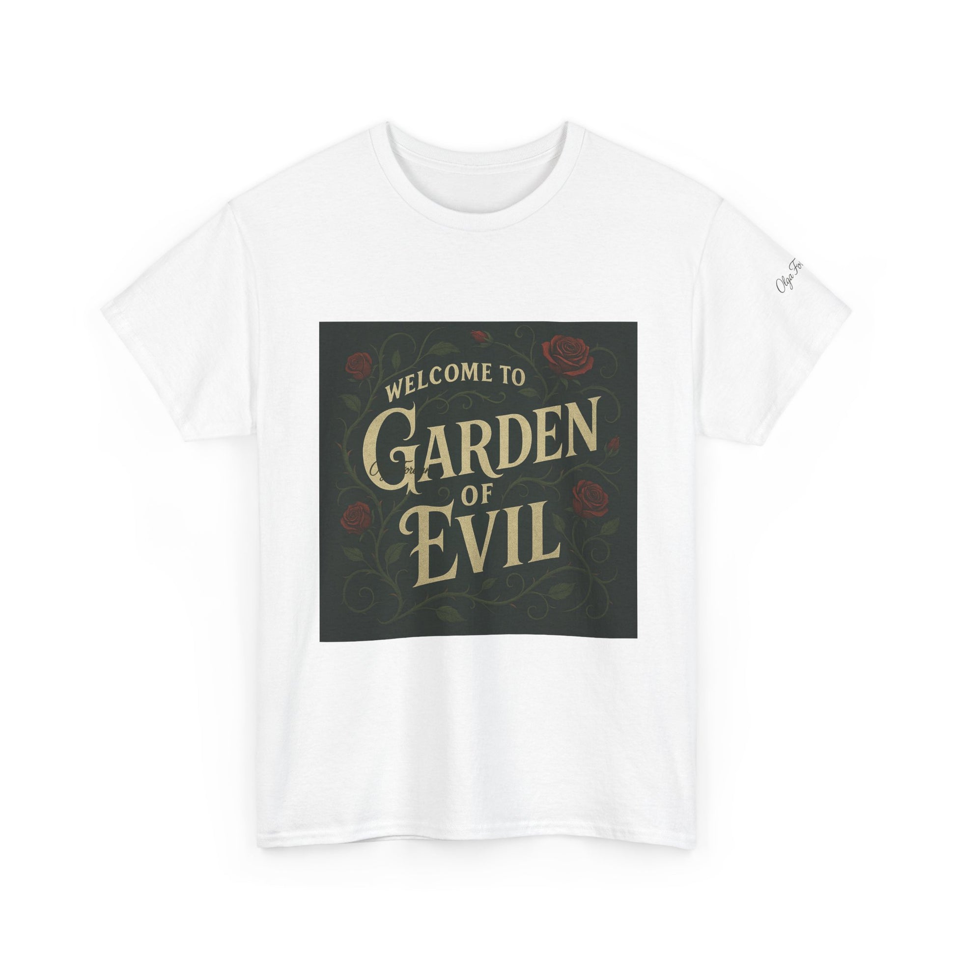 Garden of Evil by Olga Foreign Unisex Heavy Cotton Tee