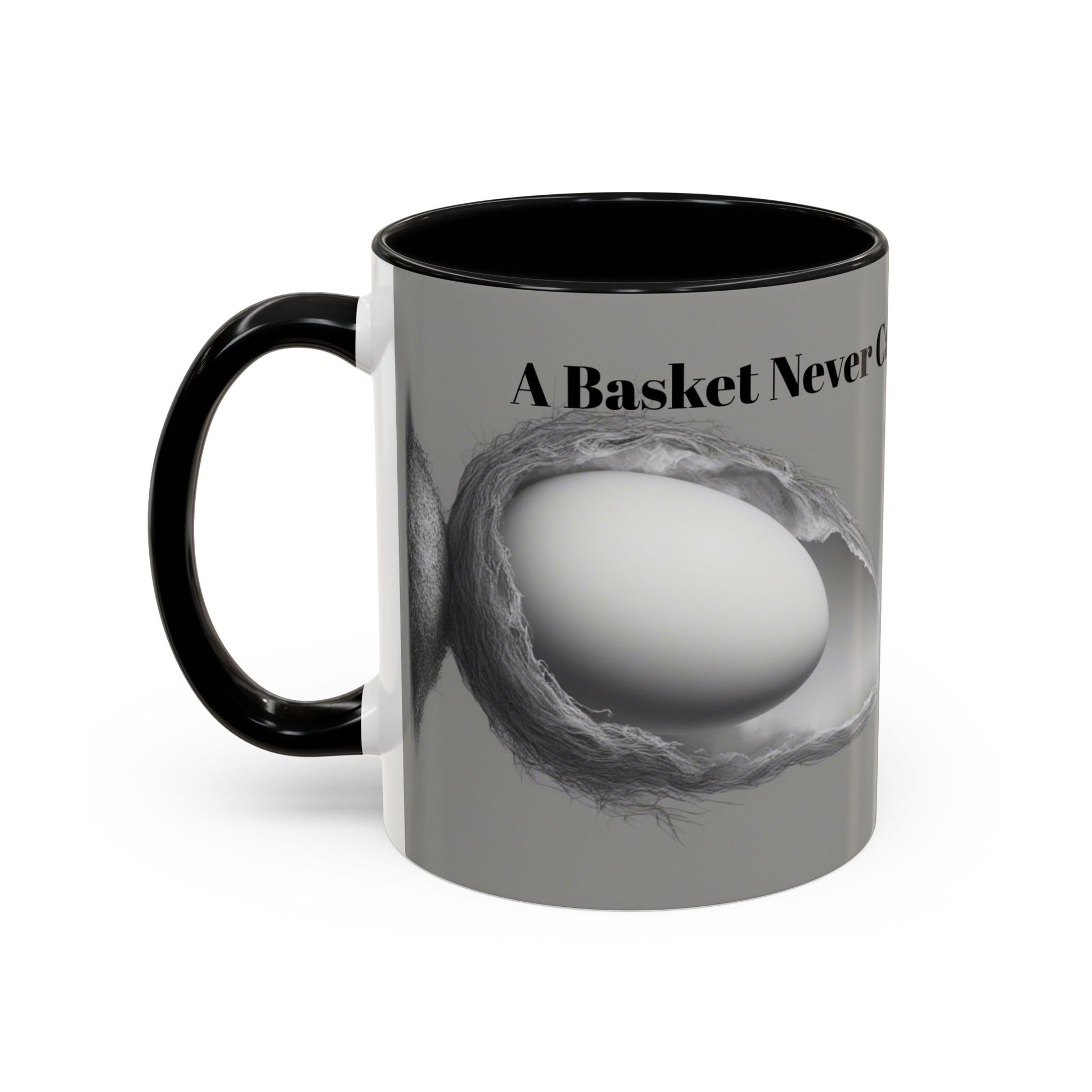 Olga Foreign Design Unique Accent Coffee Mug – "Life Never Carries the Same Eggs"