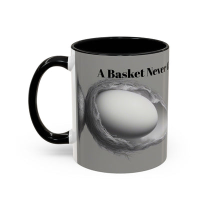 Olga Foreign Design Unique Accent Coffee Mug – "Life Never Carries the Same Eggs"