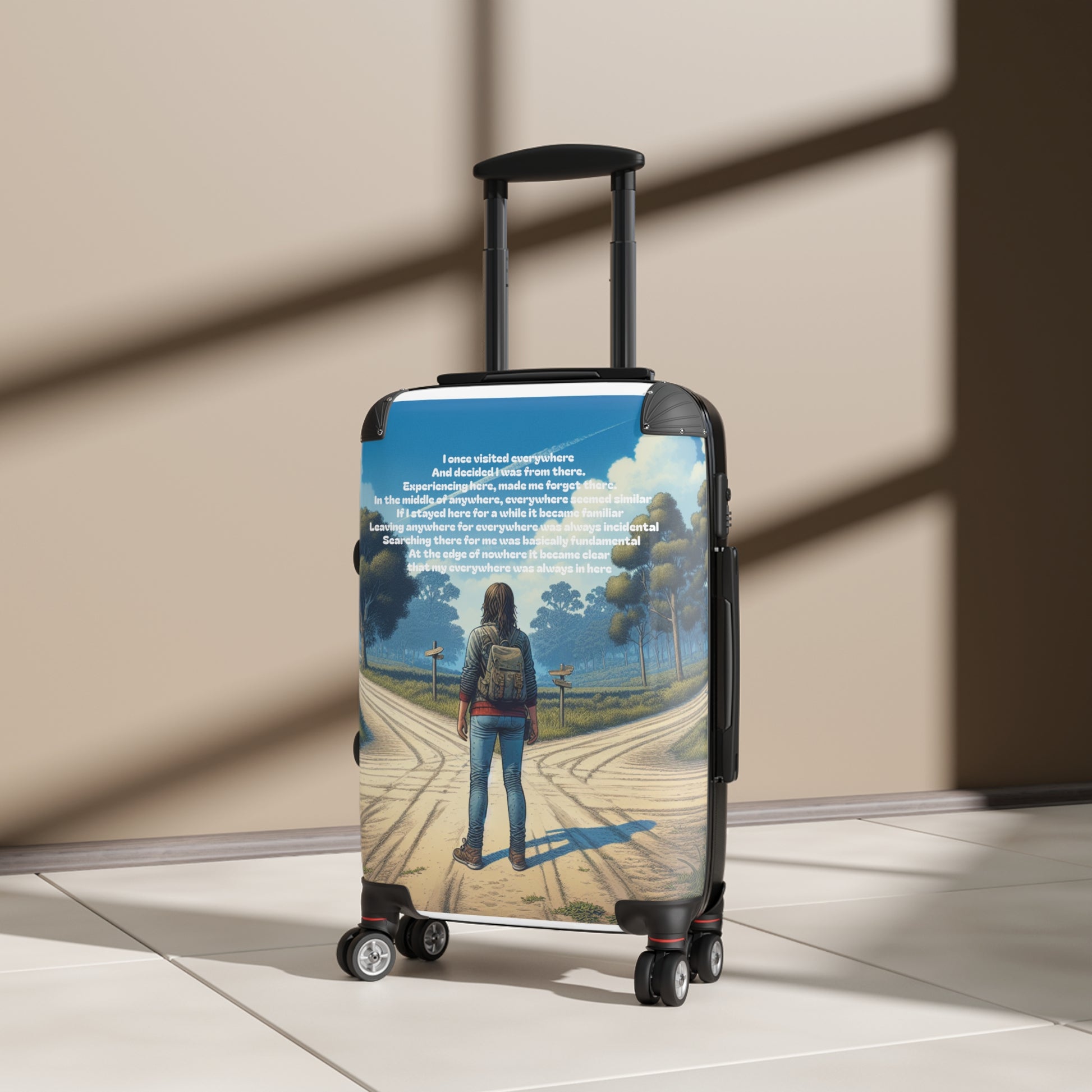 Inspiring Travel Suitcase - Adventure Awaits Design