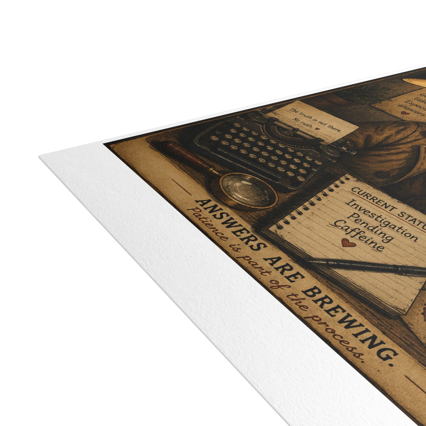 Sloth Detective Postcard Bundles by Olga Foreign (envelopes not included)