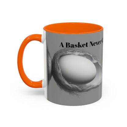 Olga Foreign Design Unique Accent Coffee Mug – "Life Never Carries the Same Eggs"