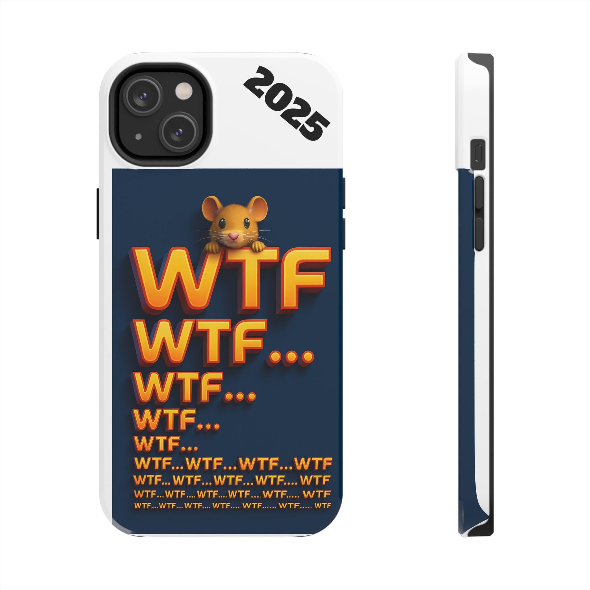 WTF Tough Phone Case by Olga Foreign Design - Fun and Quirky Design for the Playful User