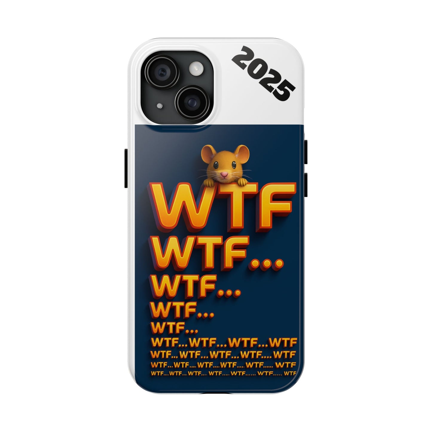 WTF Tough Phone Case by Olga Foreign Design - Fun and Quirky Design for the Playful User