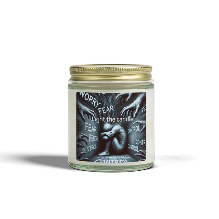 Fear Control Scented Candle by Olga Foreign - Coconut Apricot Wax (4oz & 9oz)