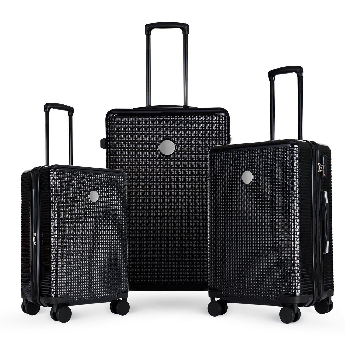 3 Piece Set Of Hard Shell Suitcase20 Inches, 24 Inches, 28 Inches