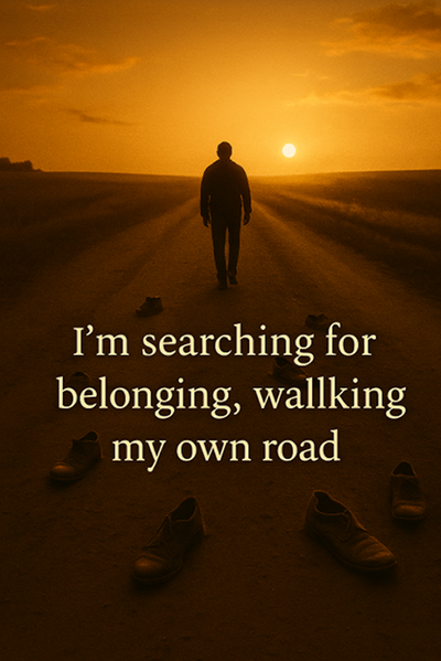 I’m searching for belonging, walking my own road.